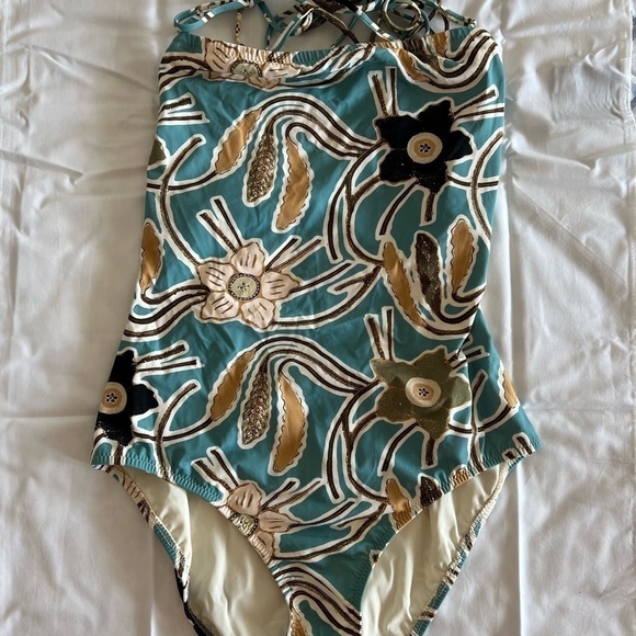 ULLA JOHNSON Marisol Printed Maillot Swimsuit - Picture 15 of 15